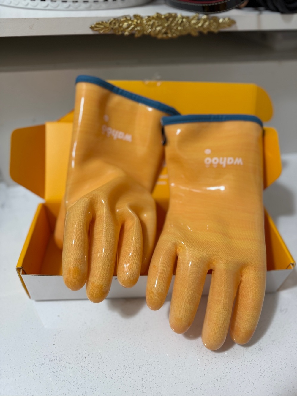 wahôo
Heat & Cold Resistant
Liquid Silicone Gloves Orange Protective Work Gloves